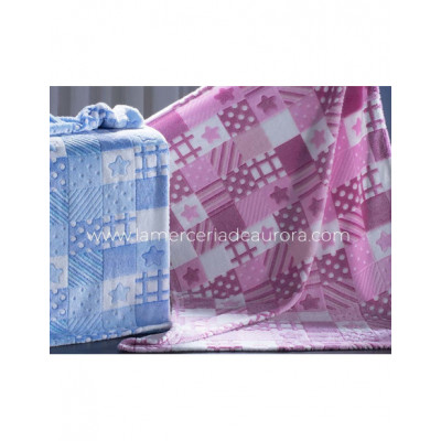 Manta infantil modelo Cuadros de Gamberritos - varios...