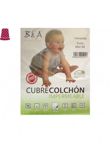 Protector impermeable para colchón de cuna