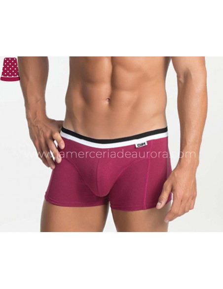 Bóxer algodón elástico goma vista (2 uds) D05H2 de Unno by Dim - varios coloes