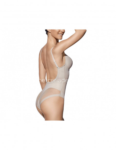 Body espalda al aire Giorgia copa C con aros y relleno de Selene - varios colores