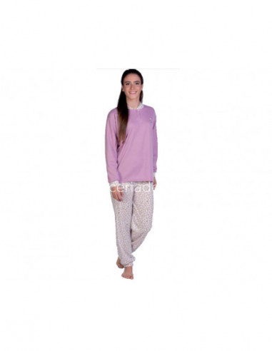 Pijama mujer Floral malva de Emeneté