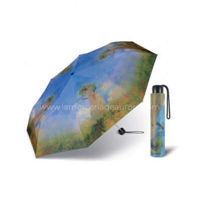 Paraguas plegable de mujer colección arte "Mujer con...