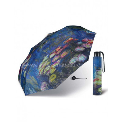 Paraguas plegable de mujer colección arte "Los nenúfares...