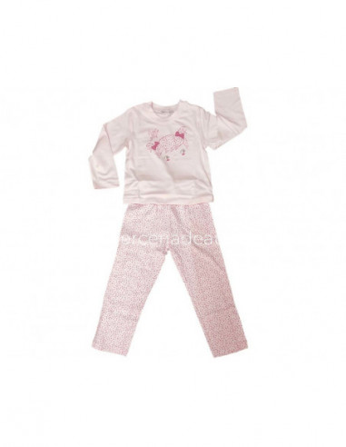Pijama largo infantil algodón interlock Little girl de Calamaro