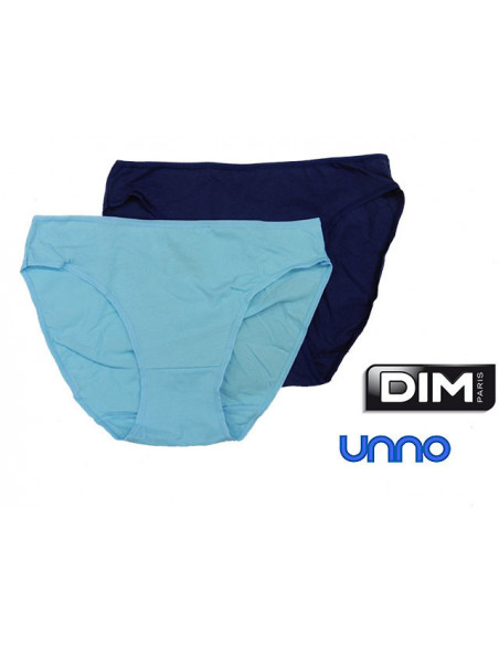 Braga baja de algodón elástico (2 uds) D05DW de Unno by Dim - varios colores