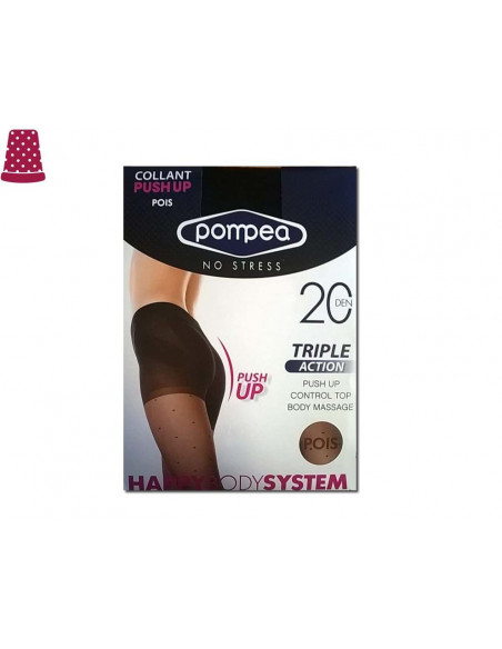 Panty triple action 20 DEN fantasía Topos de Pompea