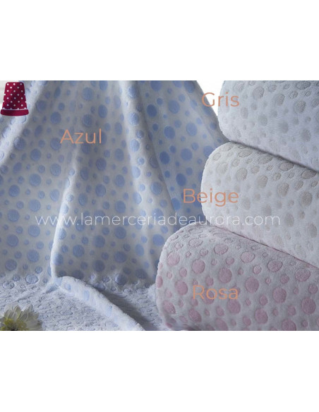 Manta infantil modelo Círculos de Gamberritos - varios colores