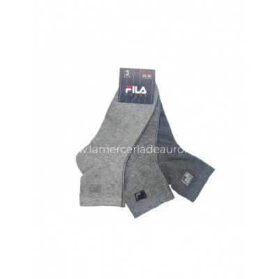 Calcetines deporte tobilleros Misty grey (pack 3 pares)...