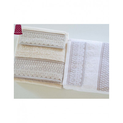 Juego de toallas (3 piezas) modelo Capri - varios colores