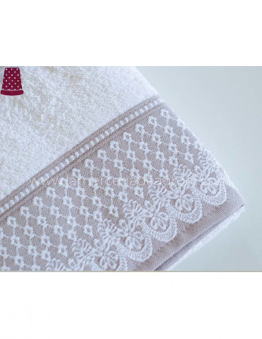 Juego de toallas (3 piezas) modelo Capri -...