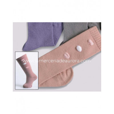 Calcetín alto niña fantasía Pompas 344 de Lepetit -...