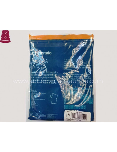 Camiseta manga corta niño algodón sin costuras 302 de Abanderado