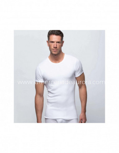 Camiseta hombre manga corta cuello redondo 2306 (pack 2 uds) de Abanderado