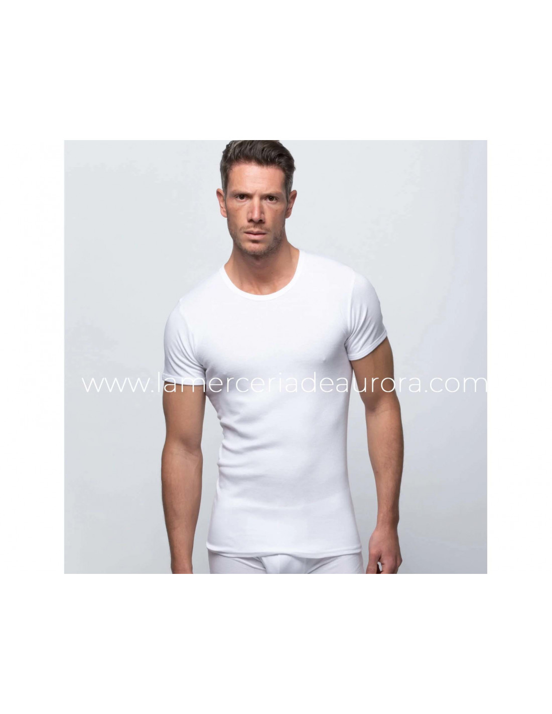Camiseta interior hombre manga corta outlet