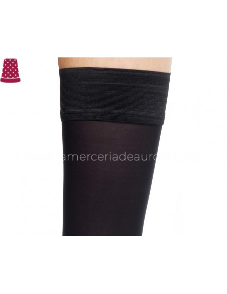 Media autosostenida opaca de microfibra 50 DEN de Pompea - varios colores