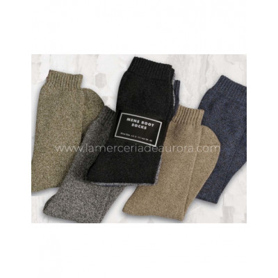 Calcetines torzal de trabajo para hombre (pack 3 pares)...