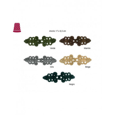 Alamar de pasamanería 17 cms - varios colores 2