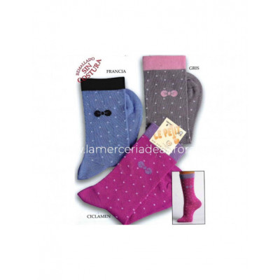 Calcetín infantil-junior fantasía topos y lazo - varios...