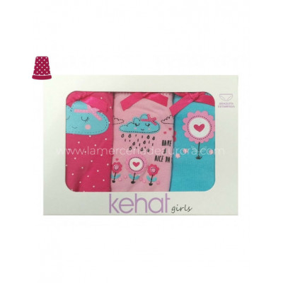 Braguitas algodón niña Nice day (pack 3 uds) de Kehat 2