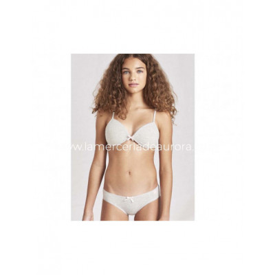 Conjunto juvenil con relleno algodón gris de Kehat