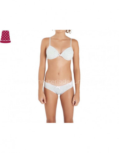 Conjunto juvenil con relleno algodón gris de Kehat