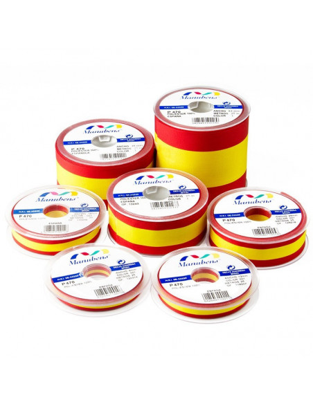 Cinta bandera de España (rollo 25 metros) de Manubens