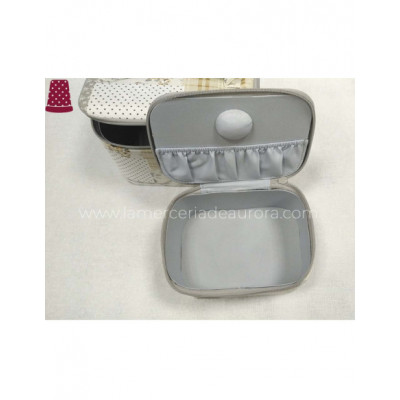 Costureros rectangulares estampados beige (set 2 unidades) 2