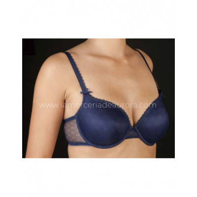 Sujetador Margarita copa B con aros y relleno de Selene -... 2