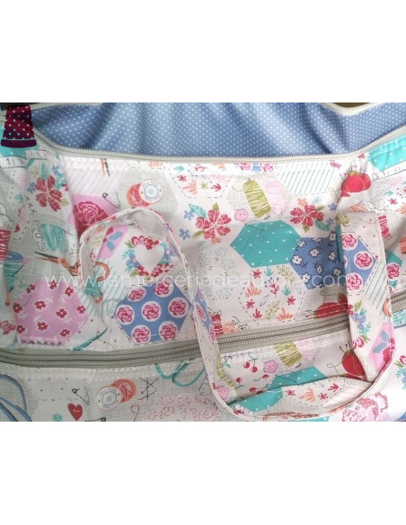 Bolsa de labores estampado Costura