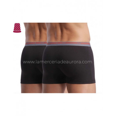 Bóxers negros de algodón elástico Daily Colors de Dim... 2