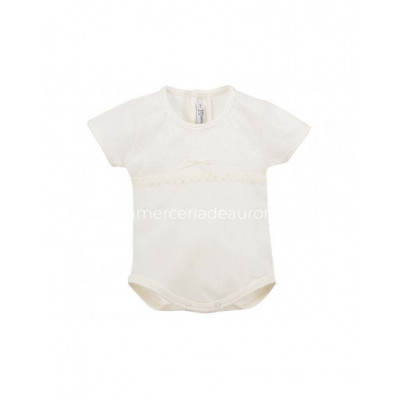 Body bebé Ceremonia Dione manga corta de Calamaro