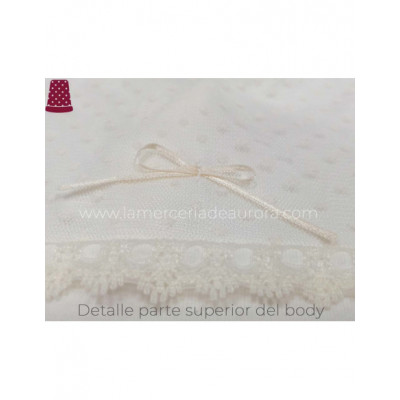 Body bebé Ceremonia Dione manga corta de Calamaro 2