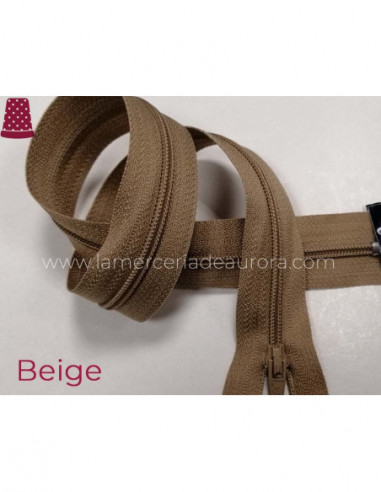 Cremallera de nylon (malla 3) - varios colores