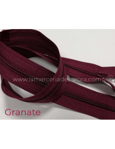 Cremallera de nylon (malla 3) - varios colores