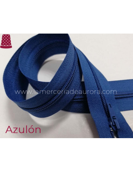 Cremallera de nylon (malla 3) - varios colores