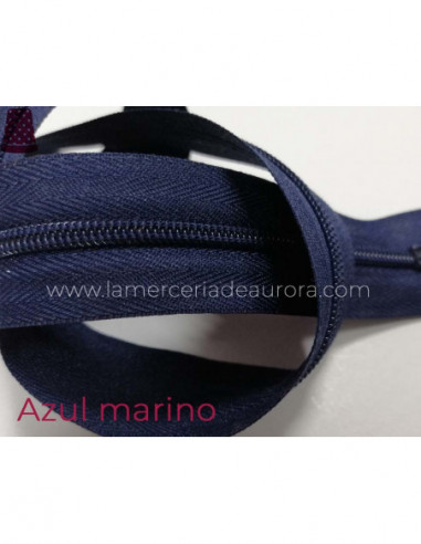 Cremallera de nylon (malla 3) - varios colores