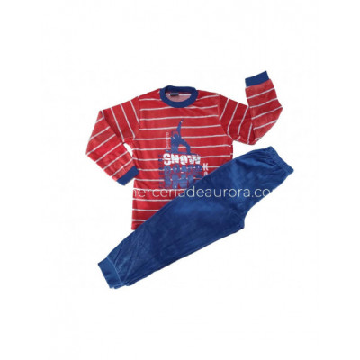 Pijama niño tundosado Snow de Kinanit