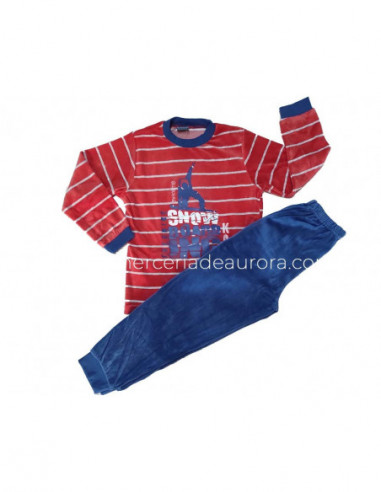 Pijama niño tundosado Snow de Kinanit