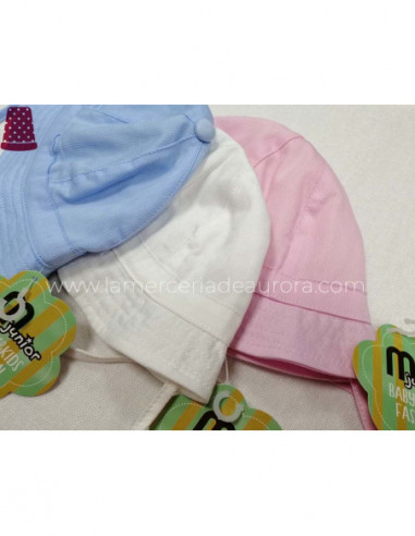 Sombrero bebé tela piqué - varios colores