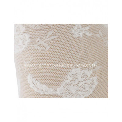 Calcetín niña poliamida fantasía Floral de Carlomagno 2