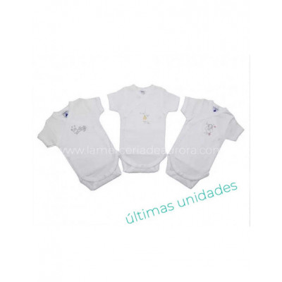 Body bebé bordado manga corta de Babidu