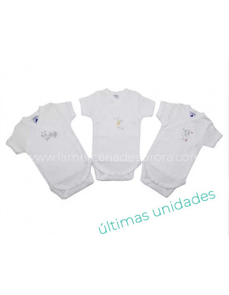 Body bebé bordado manga corta de Babidu