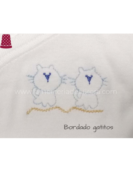 Body bebé bordado manga corta de Babidu