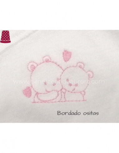 Body bebé bordado manga corta de Babidu