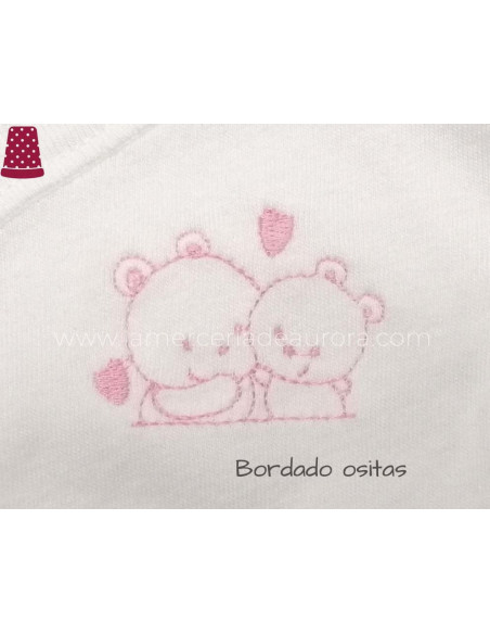 Body bebé bordado manga corta de Babidu