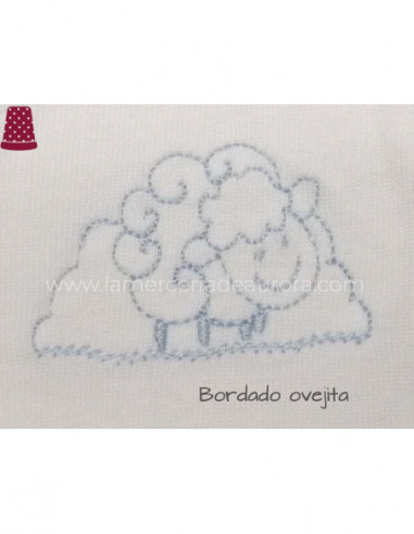 Body bebé bordado manga corta de Babidu