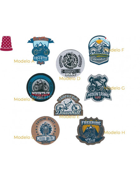 Parches termoadhesivos Mountain bikes