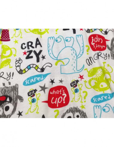 Pelele bebé niño Crazy entretiempo de Yatsi