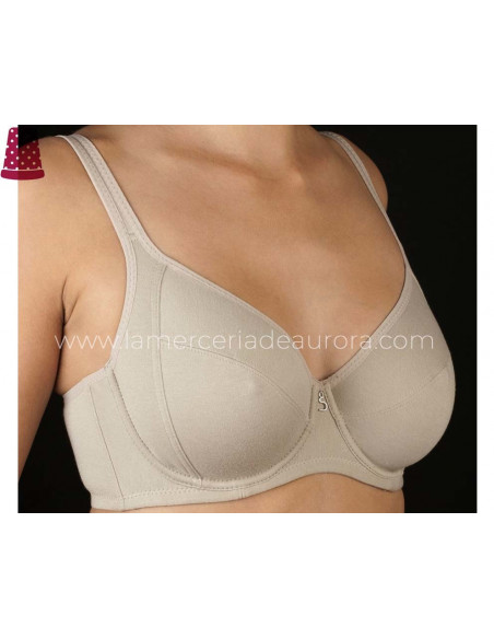 Sujetador Alessandra copa C 100% algodón con aros sin relleno de Selene - varios colores