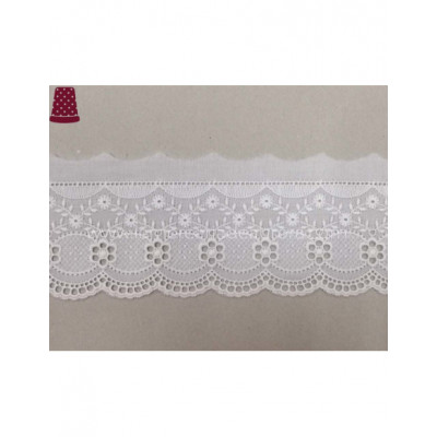 Puntilla de batista bordada (7 cms) Aurora 2